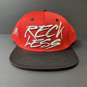 Young & Reckless Y&R Snapback Baseball Hat Cap Red Y2K Skateboarding Streetwear